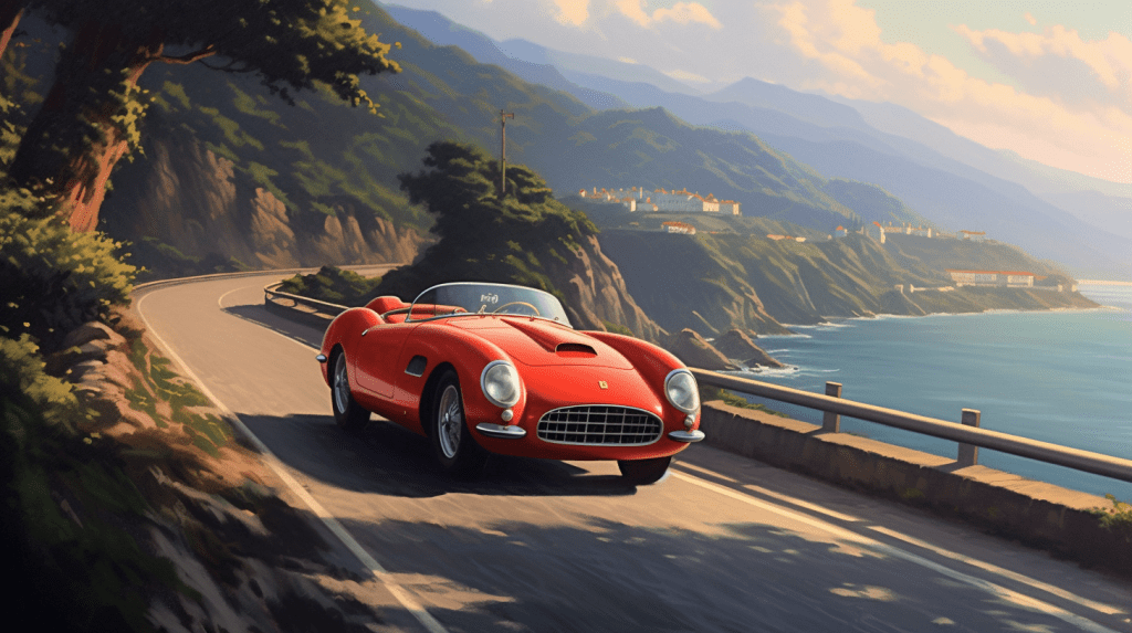 על פרארי עם בלמים של&nbsp;אופניים